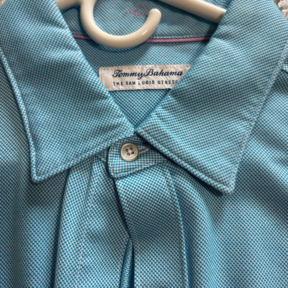 Tommy Bahama Light Blue Casual Button Down Shirt - Picture 3 of 10